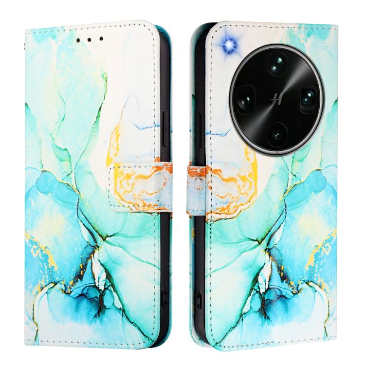 For OPPO Find X9 Ultra PT003 Marble Pattern Flip Leather Phone Case