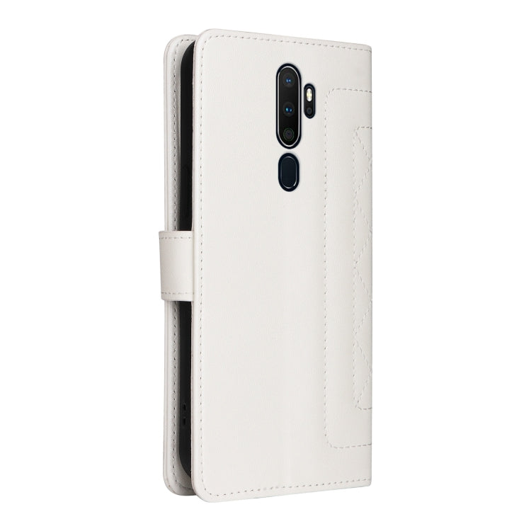 For OPPO A9 / A5 2020 Diamond Lattice Leather Flip Phone Case