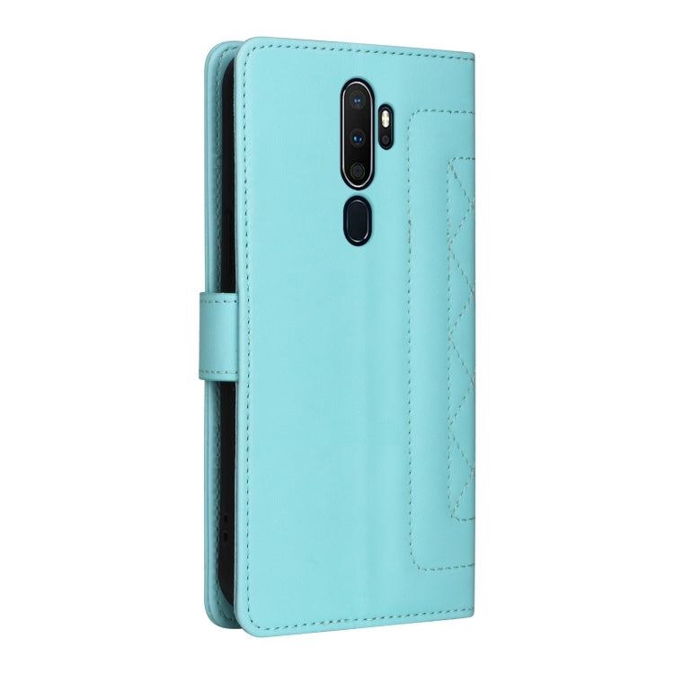 For OPPO A9 / A5 2020 Diamond Lattice Leather Flip Phone Case