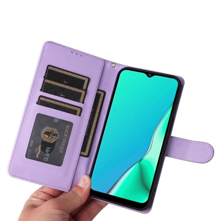 For OPPO A9 / A5 2020 Diamond Lattice Leather Flip Phone Case
