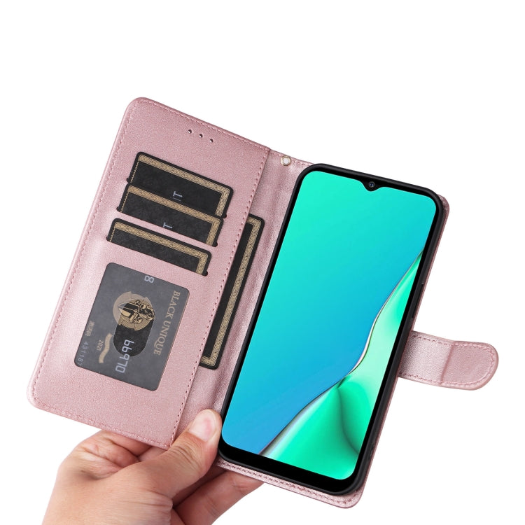 For OPPO A9 / A5 2020 Diamond Lattice Leather Flip Phone Case