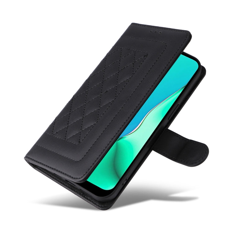 For OPPO A9 / A5 2020 Diamond Lattice Leather Flip Phone Case