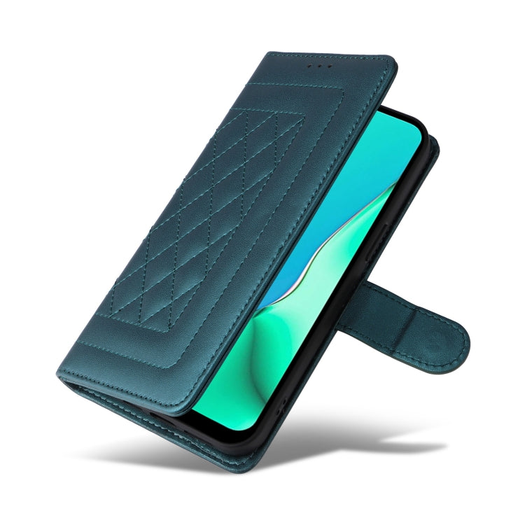 For OPPO A9 / A5 2020 Diamond Lattice Leather Flip Phone Case