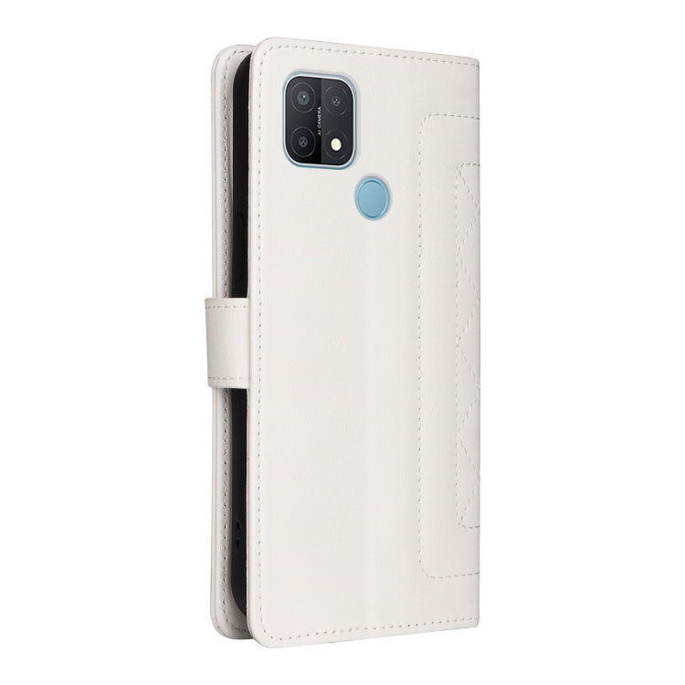 For OPPO A15 / A15s Diamond Lattice Leather Flip Phone Case