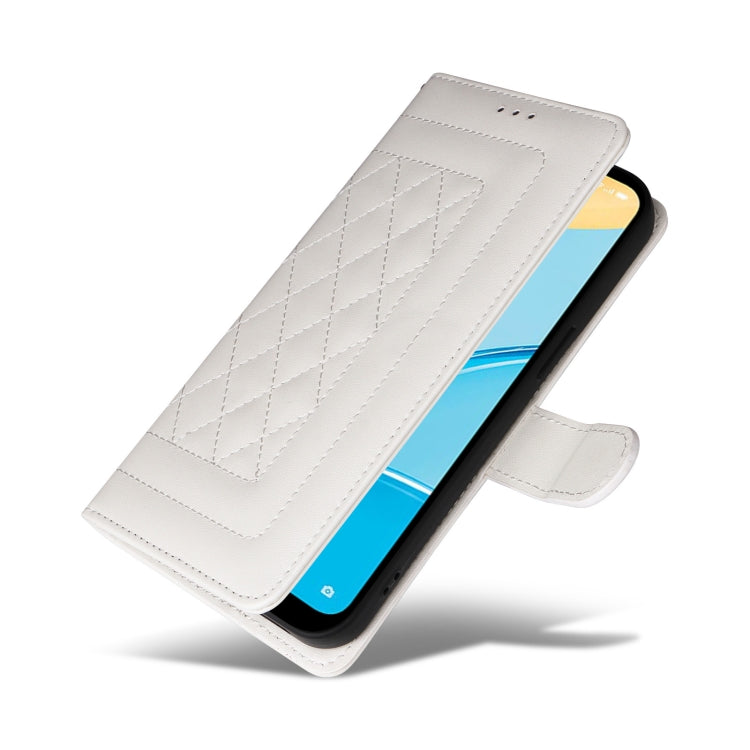For OPPO A15 / A15s Diamond Lattice Leather Flip Phone Case