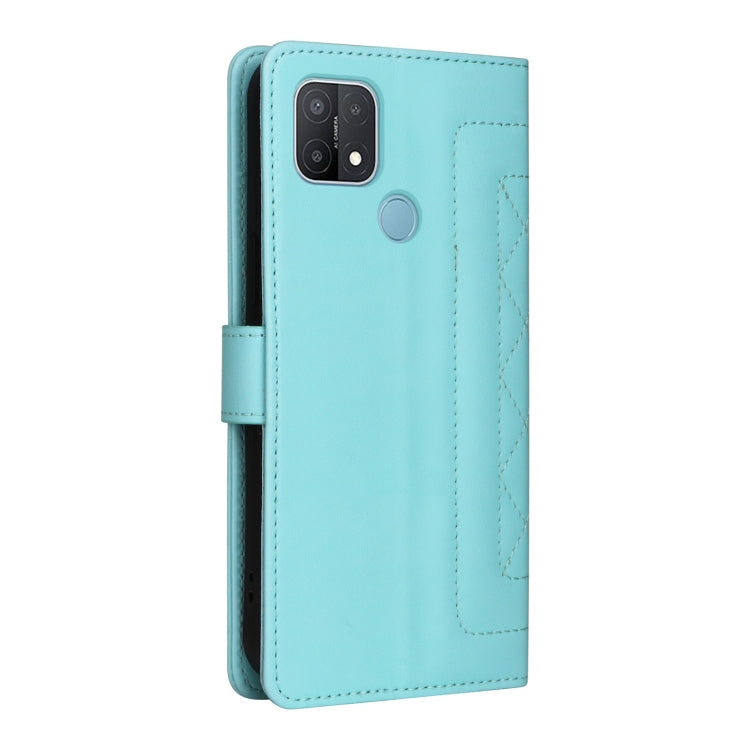 For OPPO A15 / A15s Diamond Lattice Leather Flip Phone Case