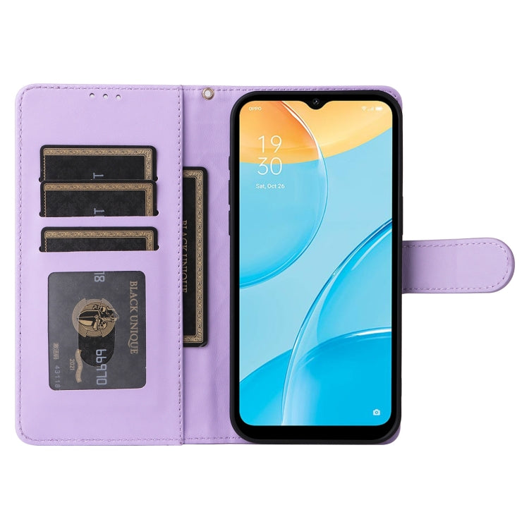 For OPPO A15 / A15s Diamond Lattice Leather Flip Phone Case