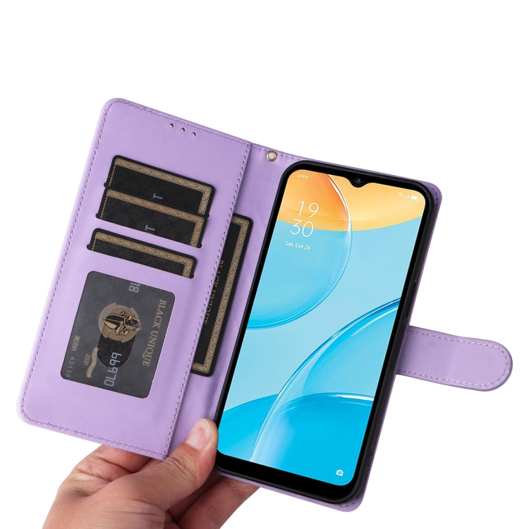 For OPPO A15 / A15s Diamond Lattice Leather Flip Phone Case