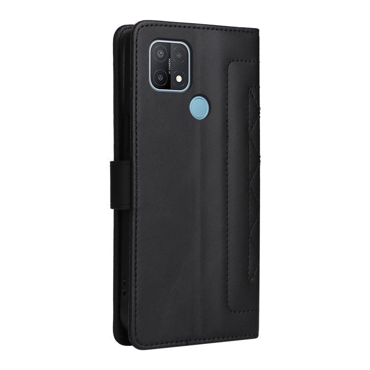 For OPPO A15 / A15s Diamond Lattice Leather Flip Phone Case