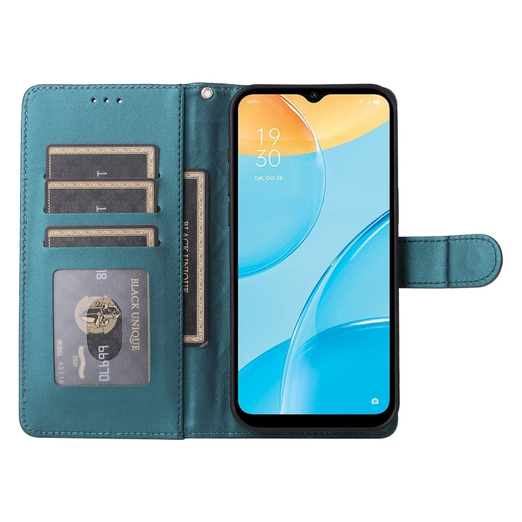 For OPPO A15 / A15s Diamond Lattice Leather Flip Phone Case