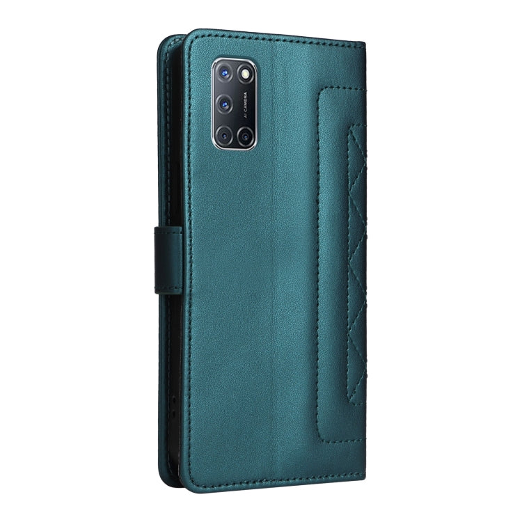 For OPPO A52 / A72 / A92 Diamond Lattice Leather Flip Phone Case