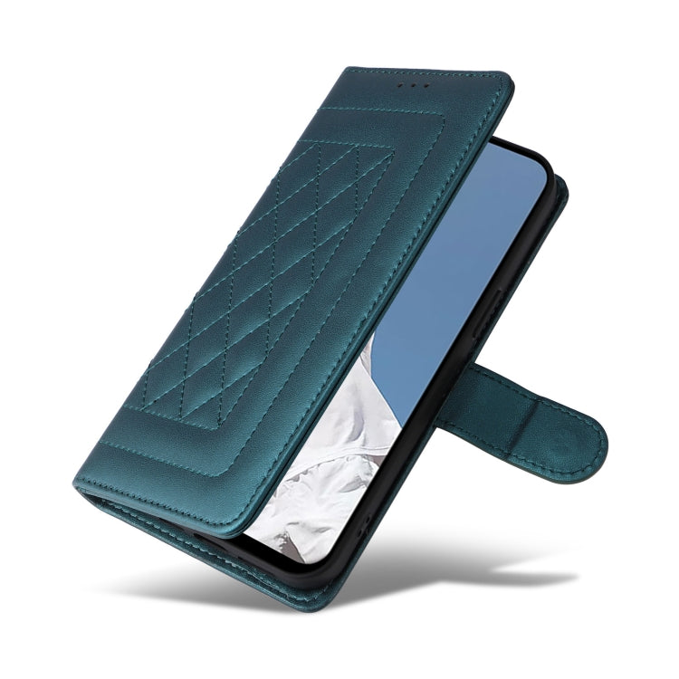 For OPPO A52 / A72 / A92 Diamond Lattice Leather Flip Phone Case