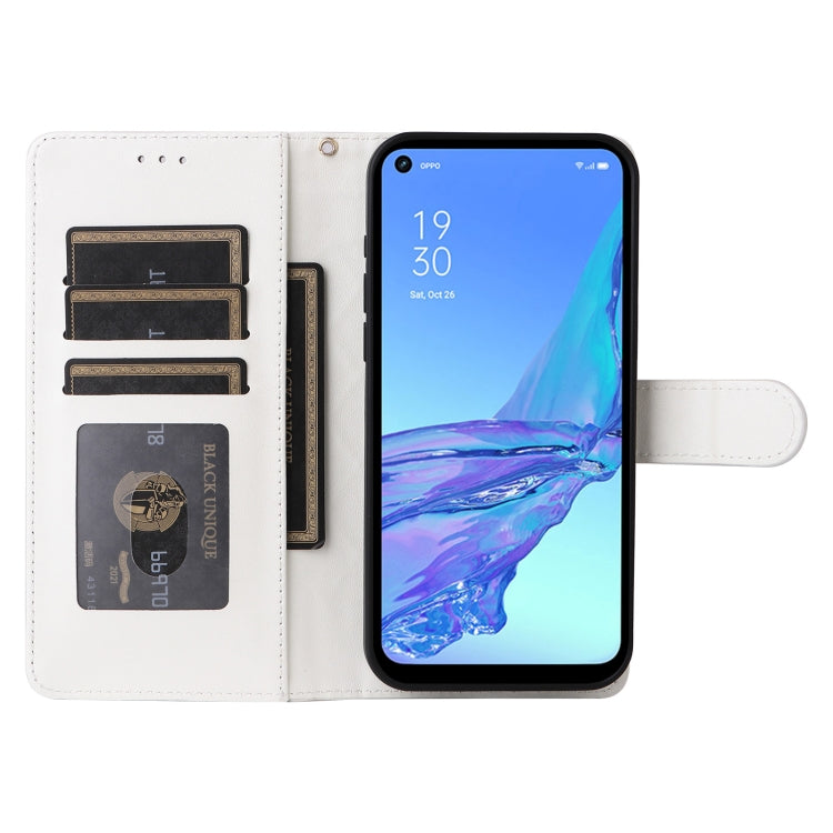 For OPPO A53 / A53s Diamond Lattice Leather Flip Phone Case