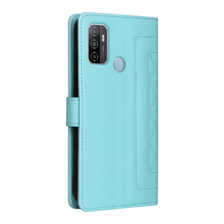 For OPPO A53 / A53s Diamond Lattice Leather Flip Phone Case