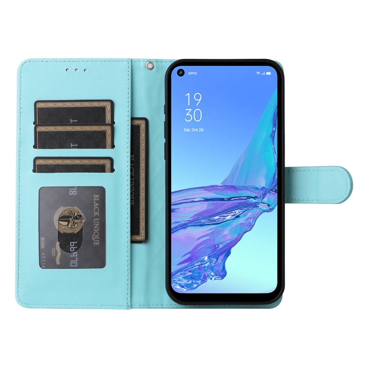 For OPPO A53 / A53s Diamond Lattice Leather Flip Phone Case