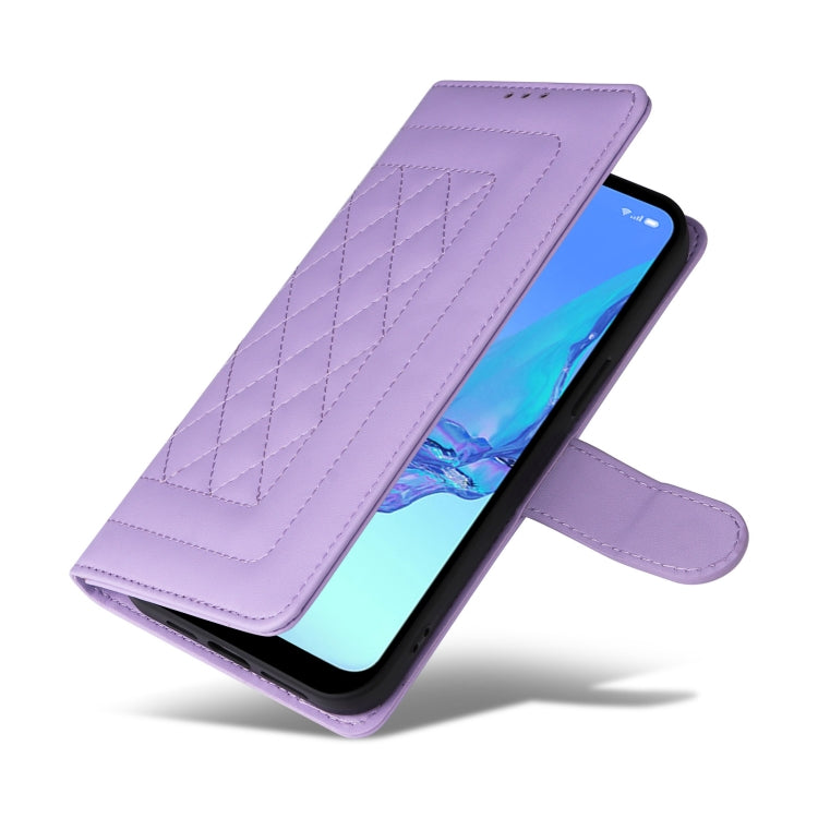 For OPPO A53 / A53s Diamond Lattice Leather Flip Phone Case