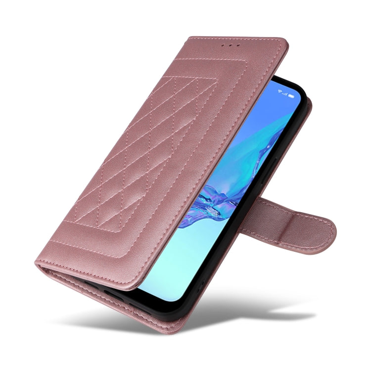 For OPPO A53 / A53s Diamond Lattice Leather Flip Phone Case
