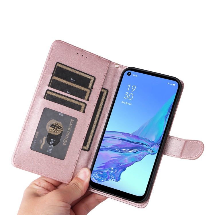 For OPPO A53 / A53s Diamond Lattice Leather Flip Phone Case