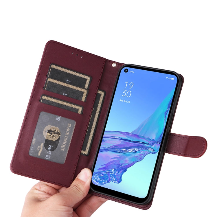 For OPPO A53 / A53s Diamond Lattice Leather Flip Phone Case