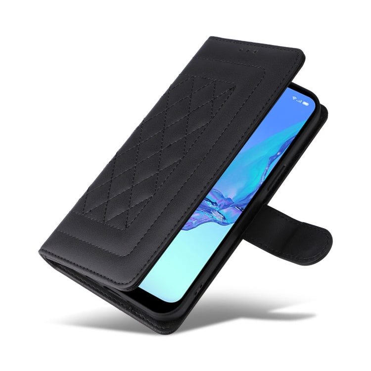 For OPPO A53 / A53s Diamond Lattice Leather Flip Phone Case