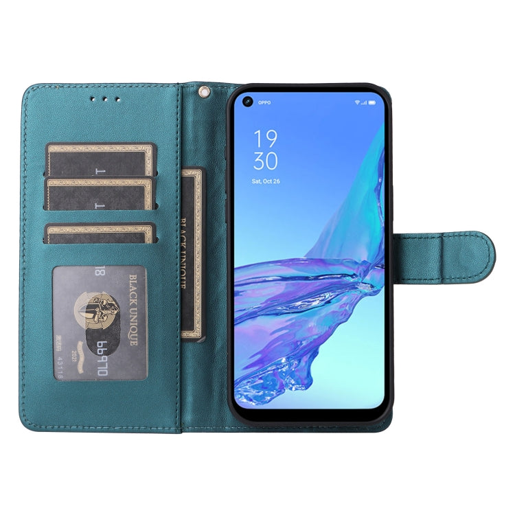 For OPPO A53 / A53s Diamond Lattice Leather Flip Phone Case