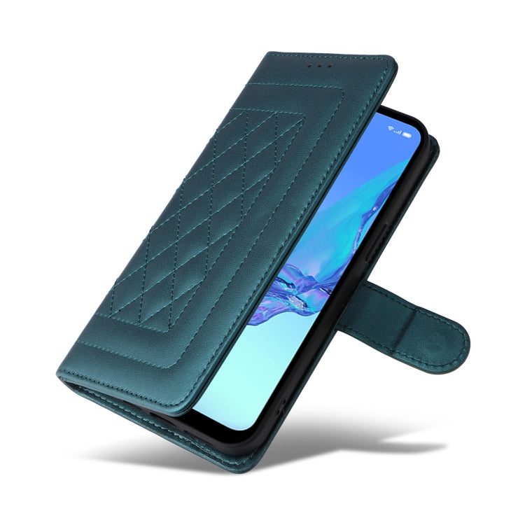 For OPPO A53 / A53s Diamond Lattice Leather Flip Phone Case