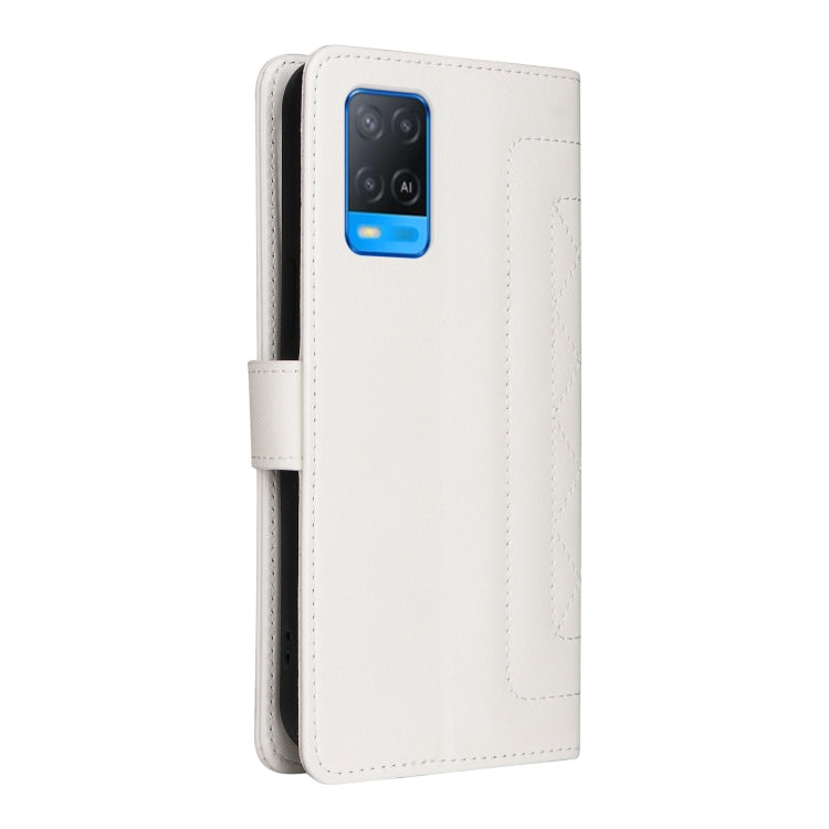For OPPO A54 4G / A16 Diamond Lattice Leather Flip Phone Case