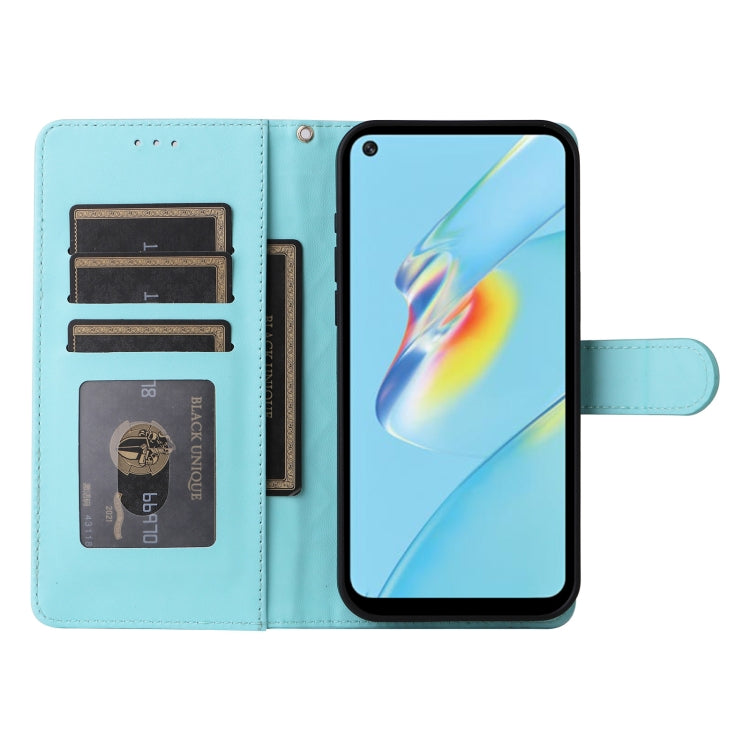 For OPPO A54 4G / A16 Diamond Lattice Leather Flip Phone Case