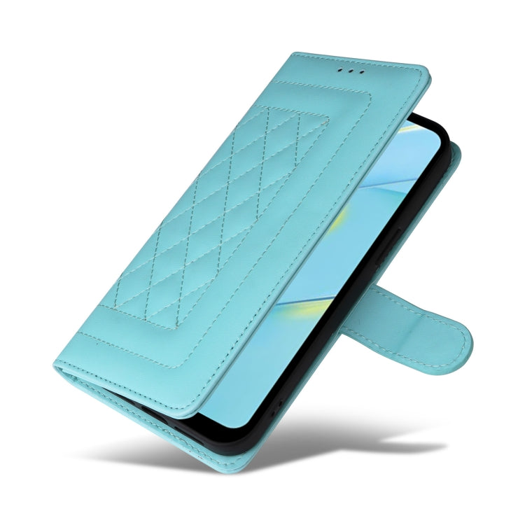 For OPPO A54 4G / A16 Diamond Lattice Leather Flip Phone Case
