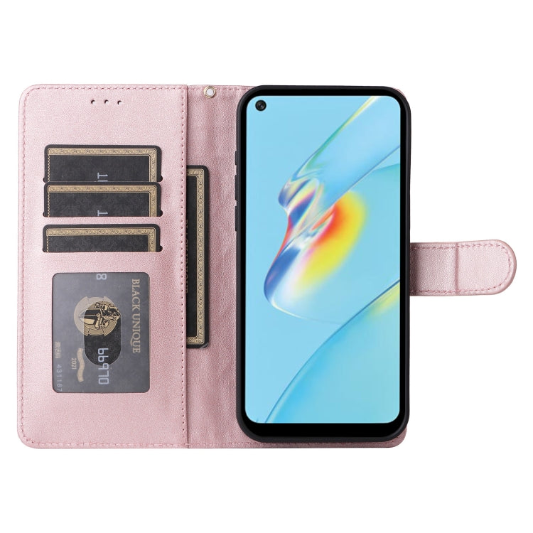 For OPPO A54 4G / A16 Diamond Lattice Leather Flip Phone Case