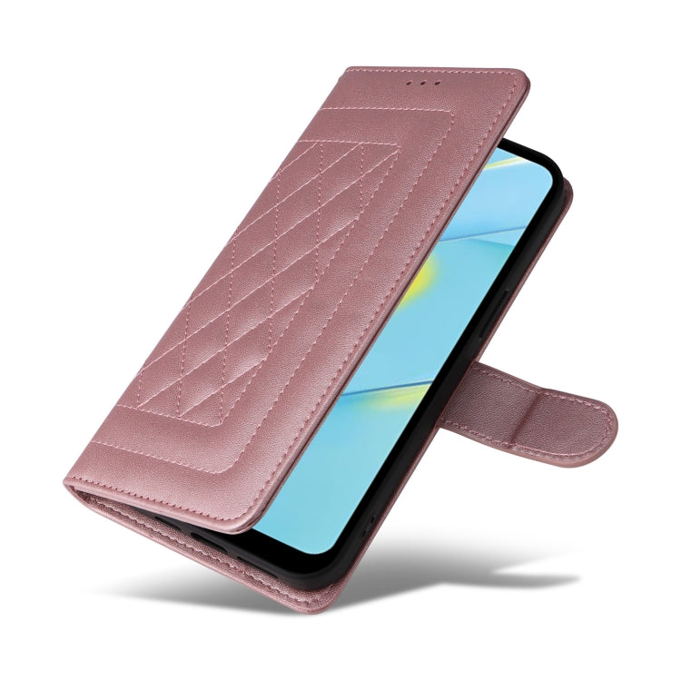 For OPPO A54 4G / A16 Diamond Lattice Leather Flip Phone Case