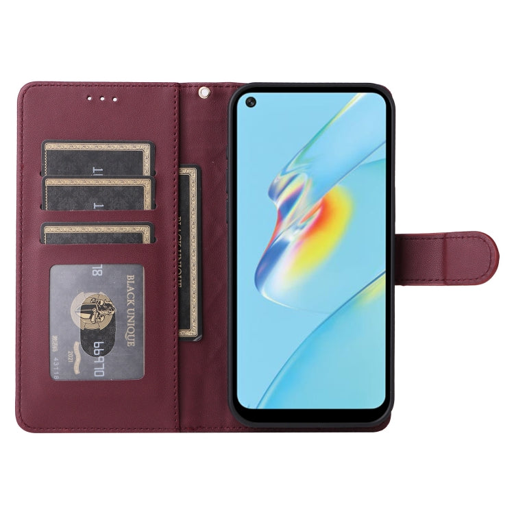 For OPPO A54 4G / A16 Diamond Lattice Leather Flip Phone Case