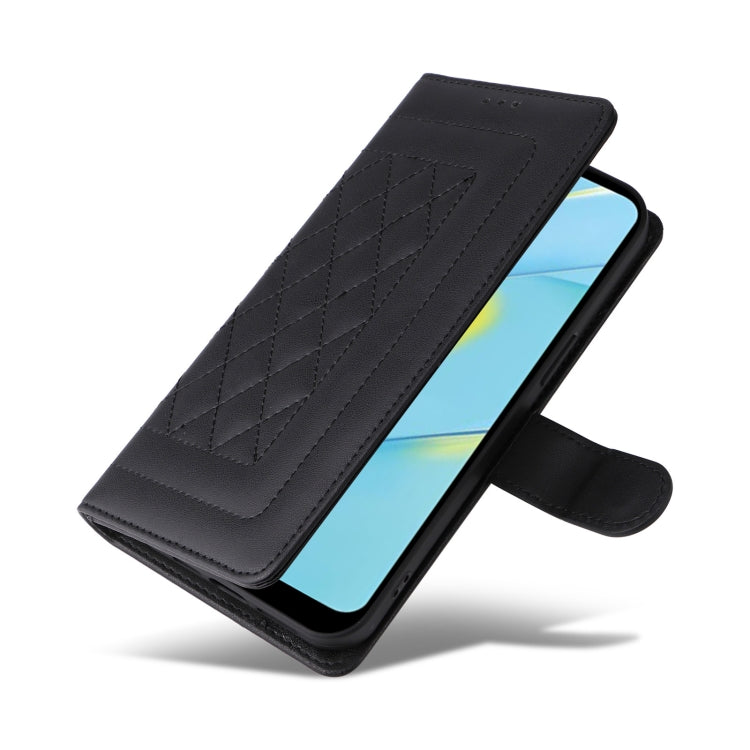 For OPPO A54 4G / A16 Diamond Lattice Leather Flip Phone Case