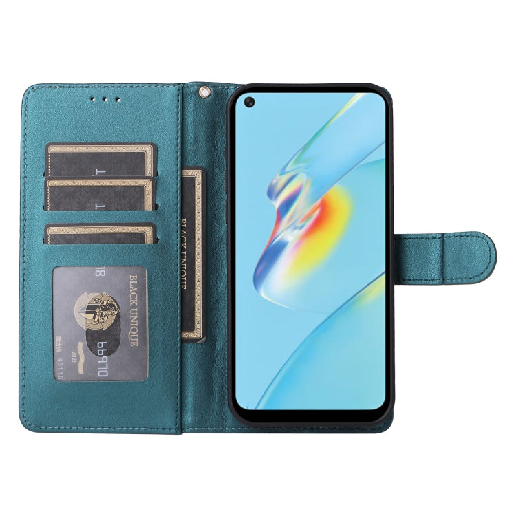 For OPPO A54 4G / A16 Diamond Lattice Leather Flip Phone Case