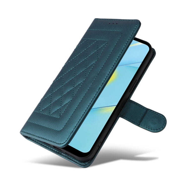 For OPPO A54 4G / A16 Diamond Lattice Leather Flip Phone Case
