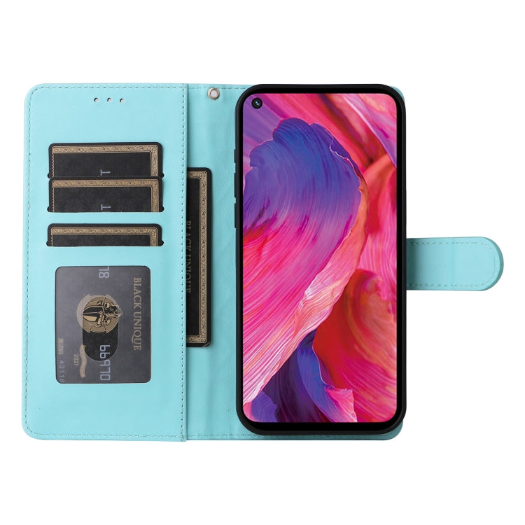 For OPPO A54 5G / A74 5G Diamond Lattice Leather Flip Phone Case