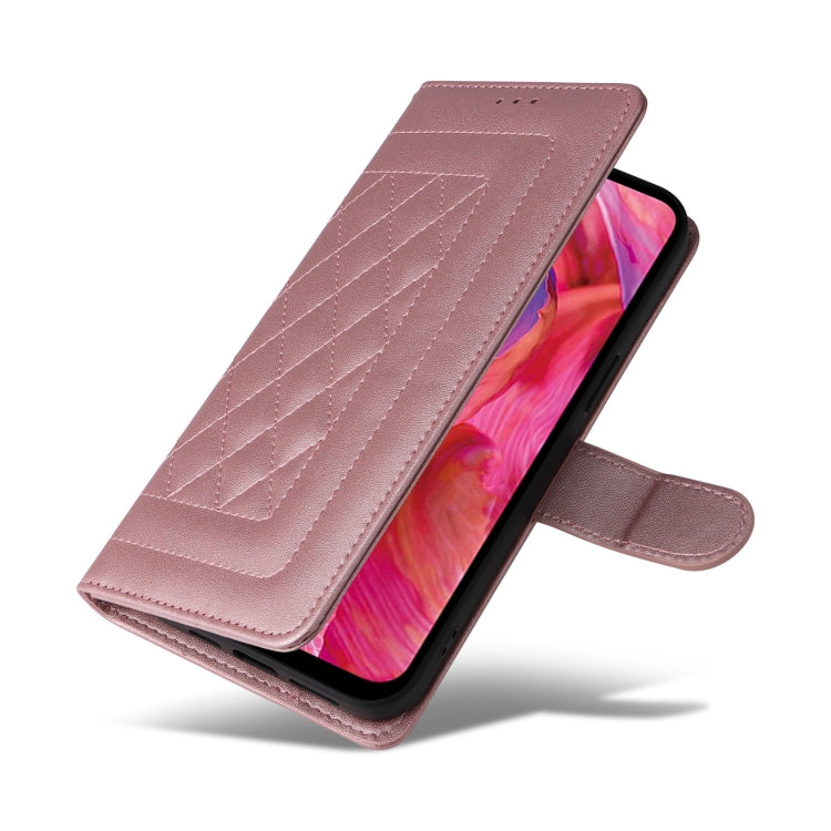 For OPPO A54 5G / A74 5G Diamond Lattice Leather Flip Phone Case