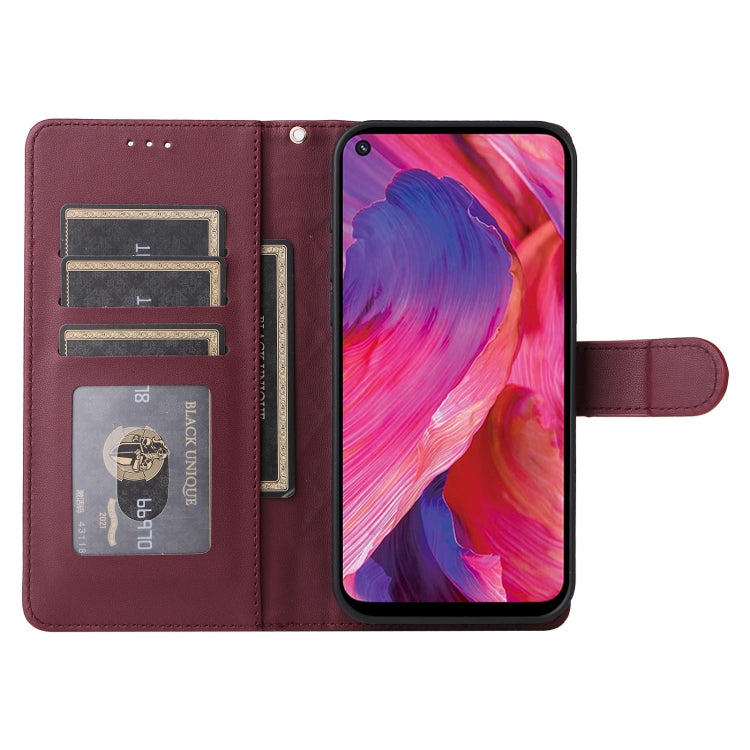 For OPPO A54 5G / A74 5G Diamond Lattice Leather Flip Phone Case