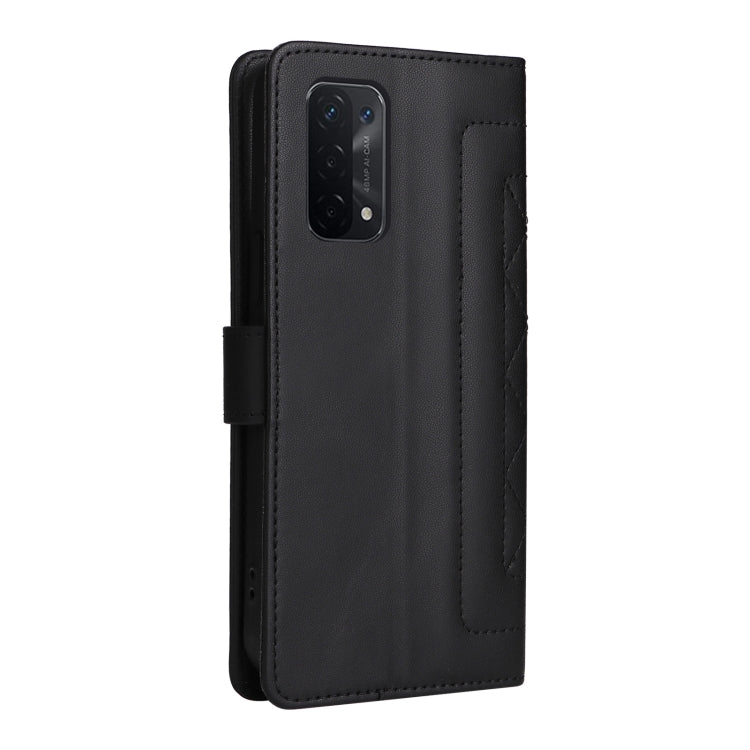 For OPPO A54 5G / A74 5G Diamond Lattice Leather Flip Phone Case