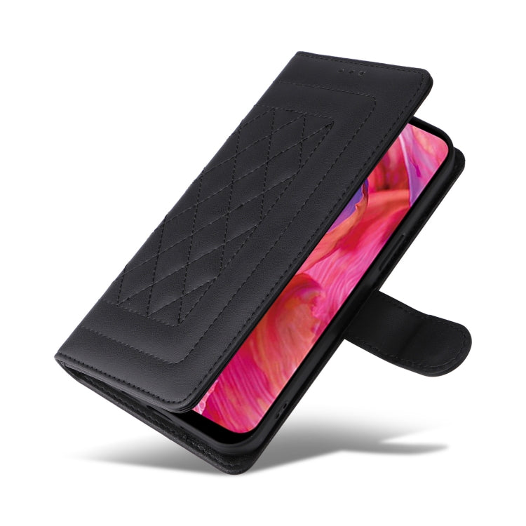 For OPPO A54 5G / A74 5G Diamond Lattice Leather Flip Phone Case