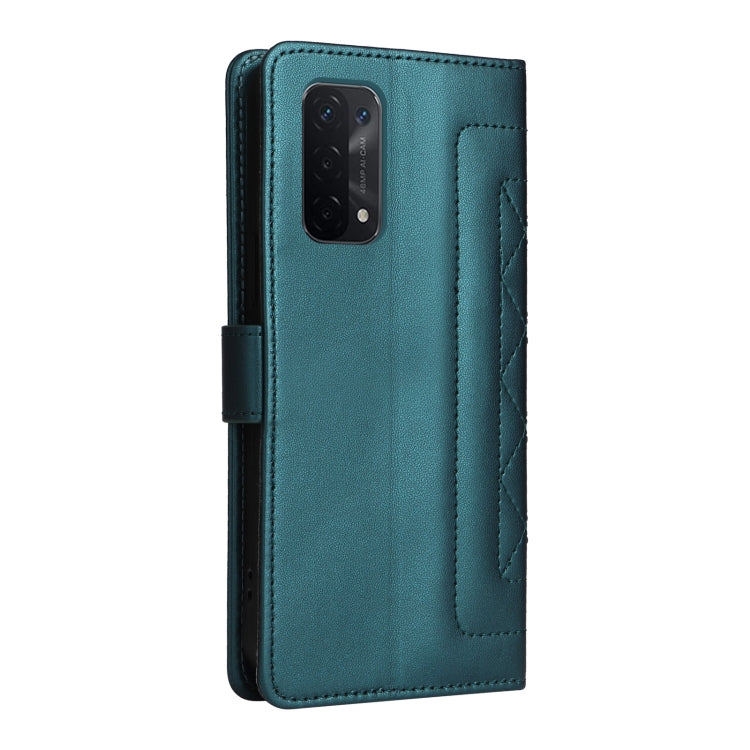 For OPPO A54 5G / A74 5G Diamond Lattice Leather Flip Phone Case