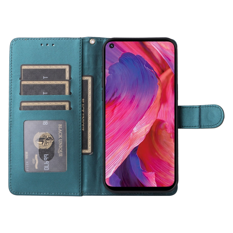 For OPPO A54 5G / A74 5G Diamond Lattice Leather Flip Phone Case