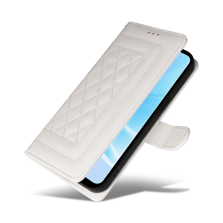 For OPPO A57 / A57s Diamond Lattice Leather Flip Phone Case