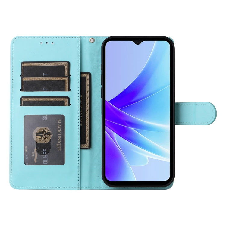For OPPO A57 / A57s Diamond Lattice Leather Flip Phone Case