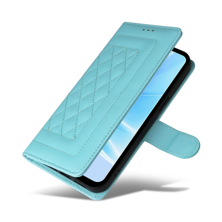 For OPPO A57 / A57s Diamond Lattice Leather Flip Phone Case