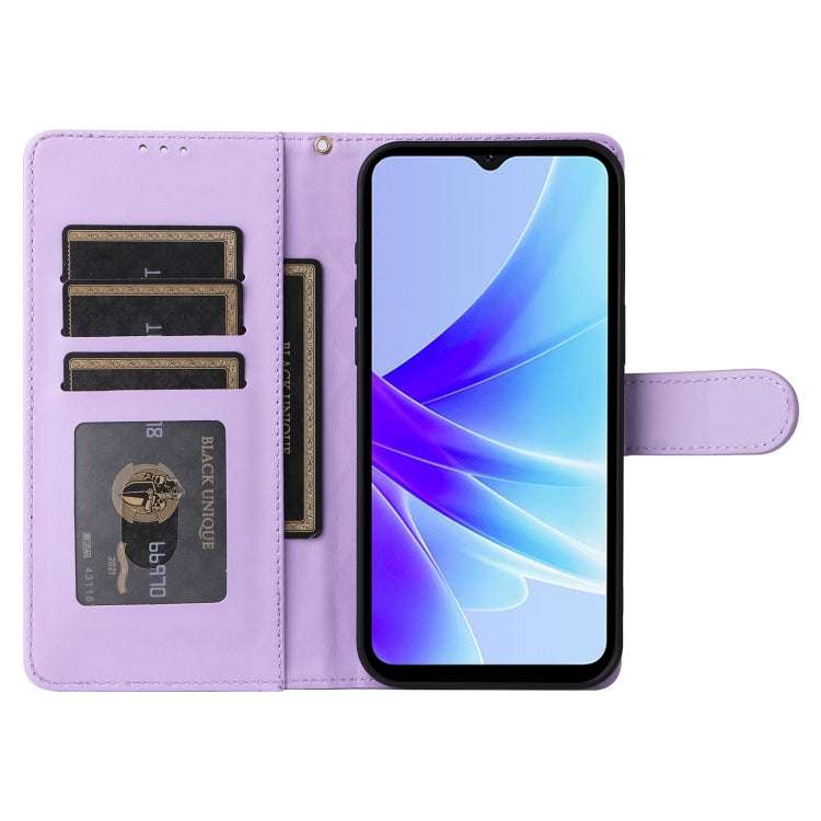 For OPPO A57 / A57s Diamond Lattice Leather Flip Phone Case
