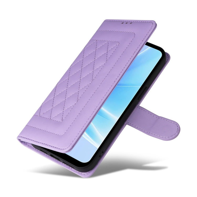 For OPPO A57 / A57s Diamond Lattice Leather Flip Phone Case