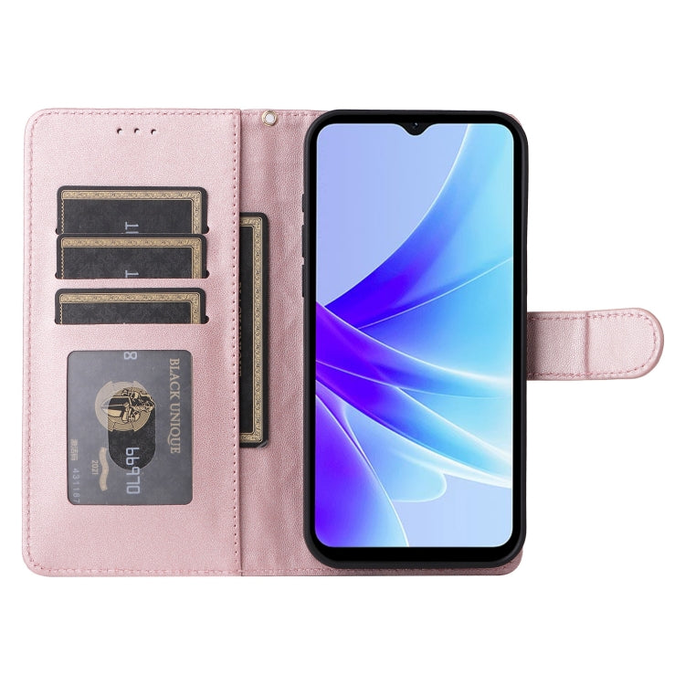 For OPPO A57 / A57s Diamond Lattice Leather Flip Phone Case
