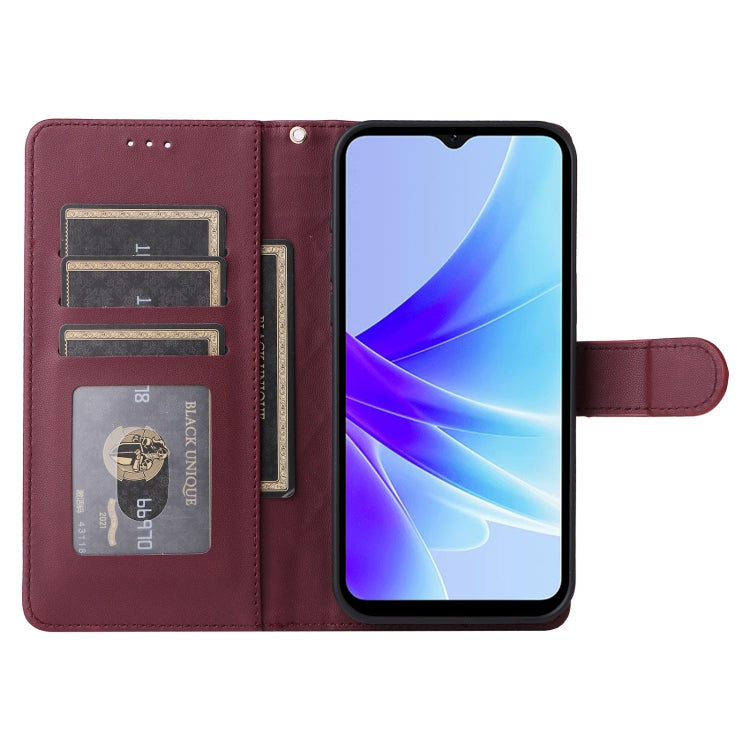 For OPPO A57 / A57s Diamond Lattice Leather Flip Phone Case