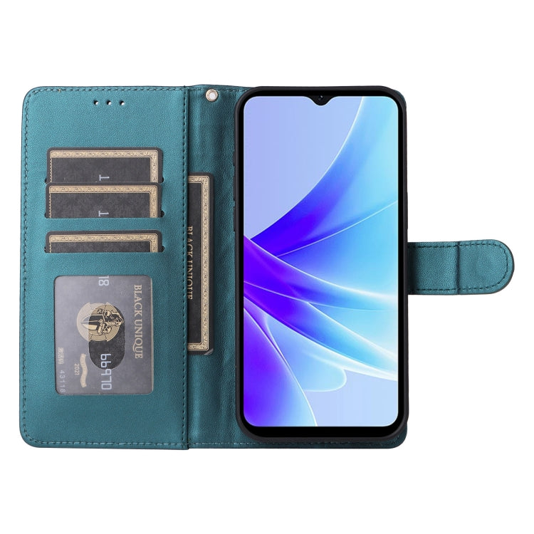 For OPPO A57 / A57s Diamond Lattice Leather Flip Phone Case